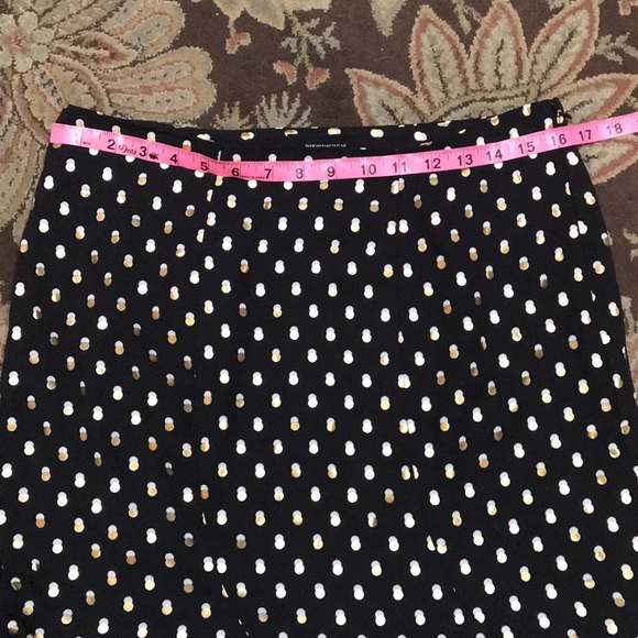 Pointy ruffle black gold & white skirt - Picture 5 of 6
